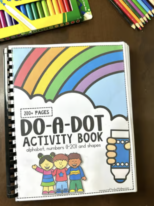 Alphabet and Numbers Do-A-Dot Activity Book